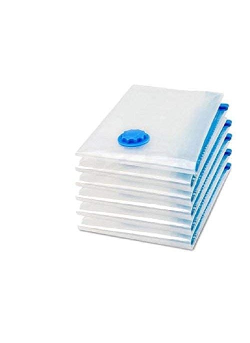 Kavid Vaccum Bag Without Pump and Travel Vaccum bag Quit Vacuum Plastic Rectangular 60 X 80 cm Clear Set of 4
