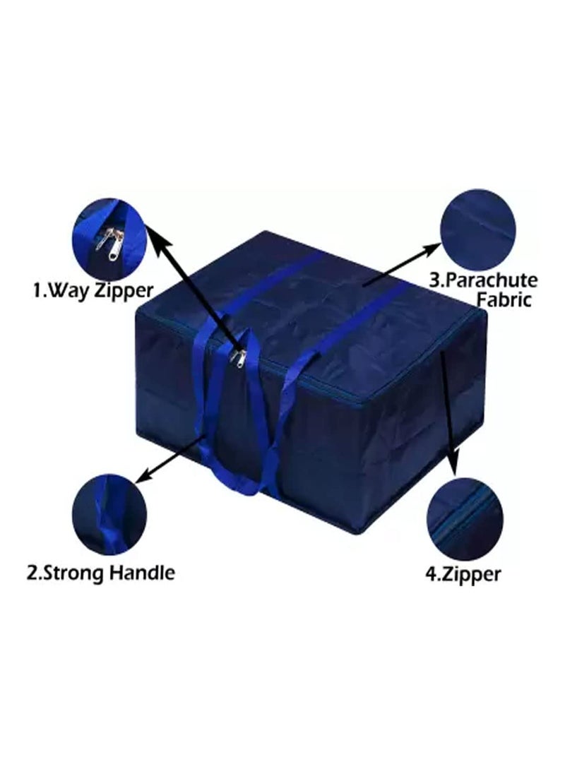 Cool Buddyzz Parachute Underbed Bag Multipuprpose Blanket King size jumbo Bag For Travel And Storage Use Combo of 3 CoffeeMaroonBlue
