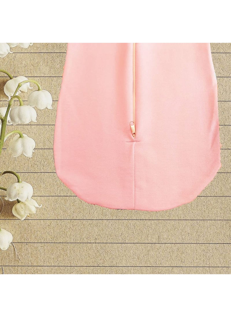 MammaChamp PODSwaddleSleeping BagSack for NewbornBaby 06 Months PinkWhite