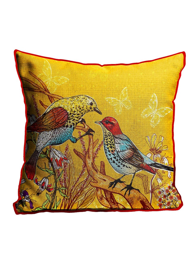 DREAMVIO Jute Exclusive Decorative ThrowPillow Covers Cushion Covers for Living Room Bed Room SofaChairs PackSet of 5 Multicolour Size 16 x 16 Inches