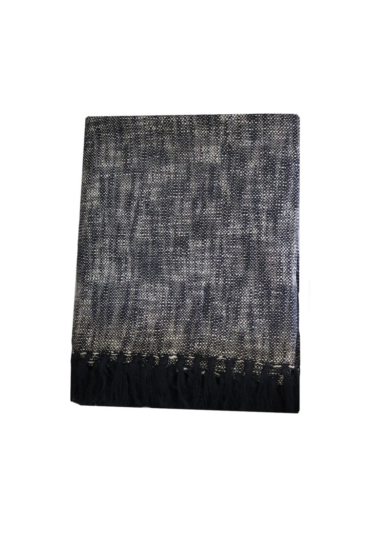 Hugs N Rugs Cotton Beach Throw Blanket Cotton Throws Sofa Throw with Tassels 50x60 Inches
