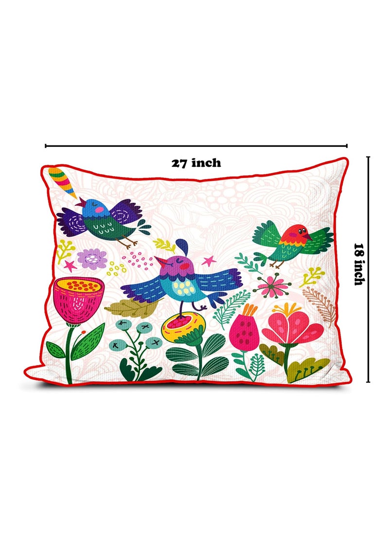 DREAMVIO Polyester Blend Printed Decorative ThrowPillow Cushion Covers for Living Room Set of 2 18X27 Inch Style110 Multicolor