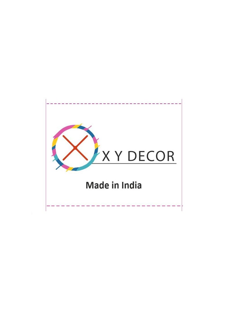 XY DECOR Cotton Throw Blanket125x150 cm Throws for Sofa and Couch 3 Seater 120 TC with Fringes Colour Off White