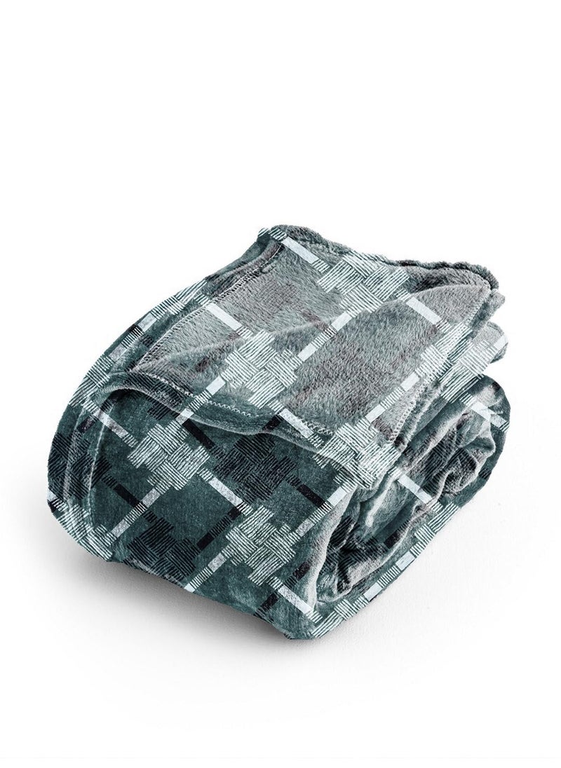 COZY FURNISH Fleece Blanket Sofa Throw Super Soft Plush Luxury Flannel Throw 60X90Inches Throw for Living Room Sofa Bed Chair Picnic Used for Gift Green