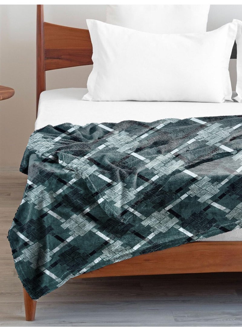 COZY FURNISH Fleece Blanket Sofa Throw Super Soft Plush Luxury Flannel Throw 60X90Inches Throw for Living Room Sofa Bed Chair Picnic Used for Gift Green