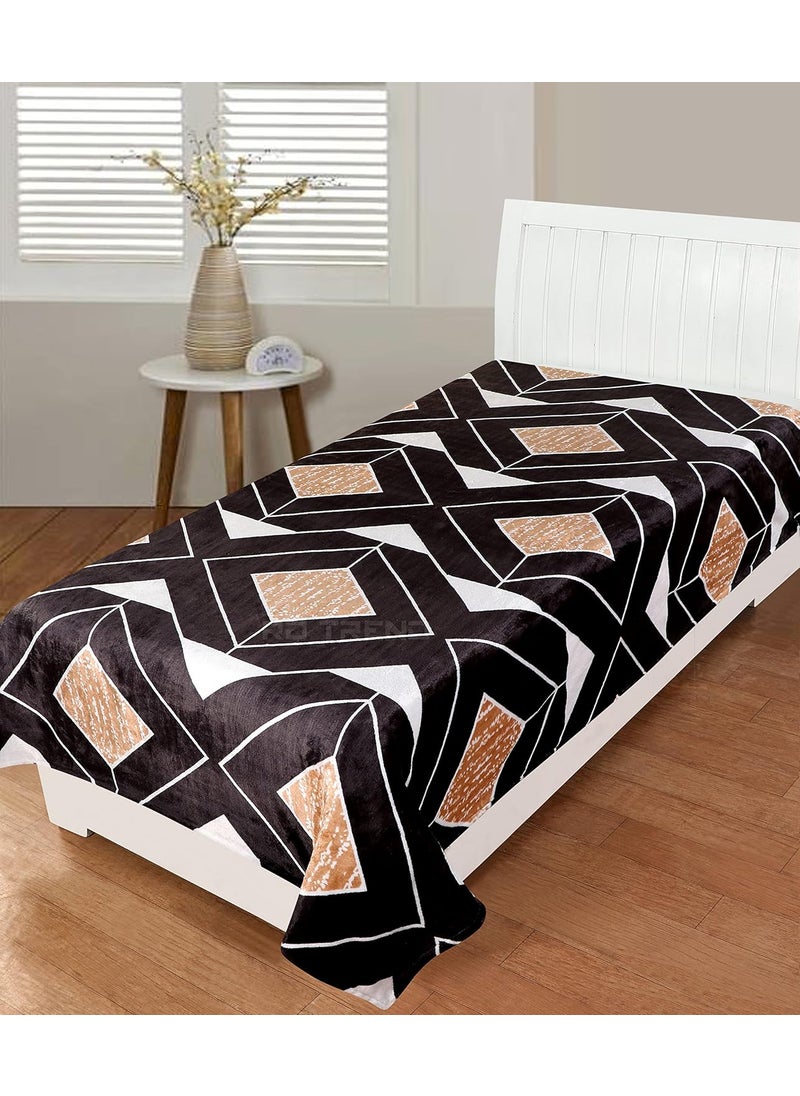 RD TREND Soft Flaneel Throw Blanket for Sofa Bed Couch Multicolor 150 x 236 cm Lightweight Coffee