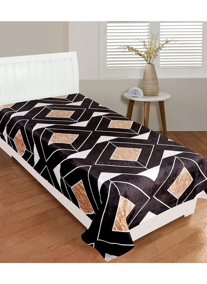 RD TREND Soft Flaneel Throw Blanket for Sofa Bed Couch Multicolor 150 x 236 cm Lightweight Coffee