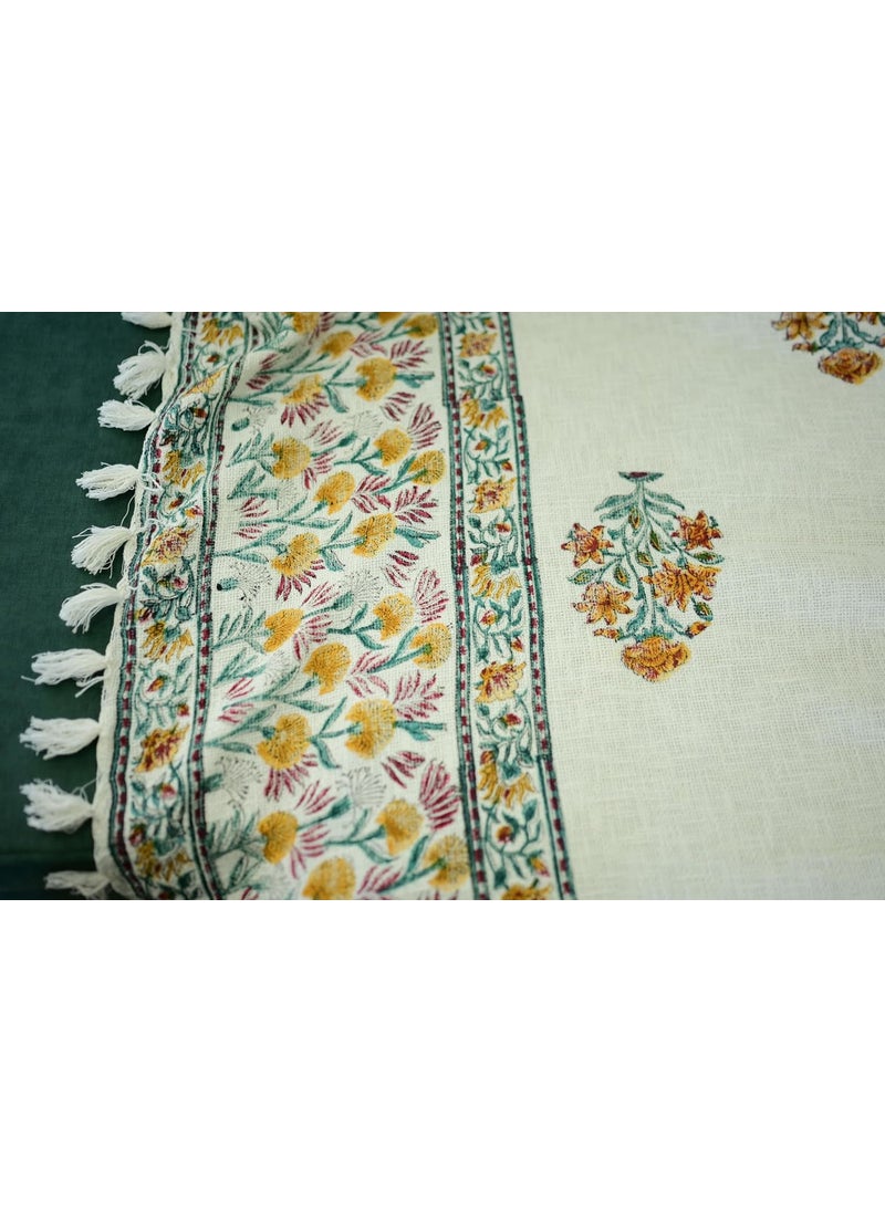 Paavni Decors Bloom Haven Orange Sofa Throw Orange Size 60 85 inches