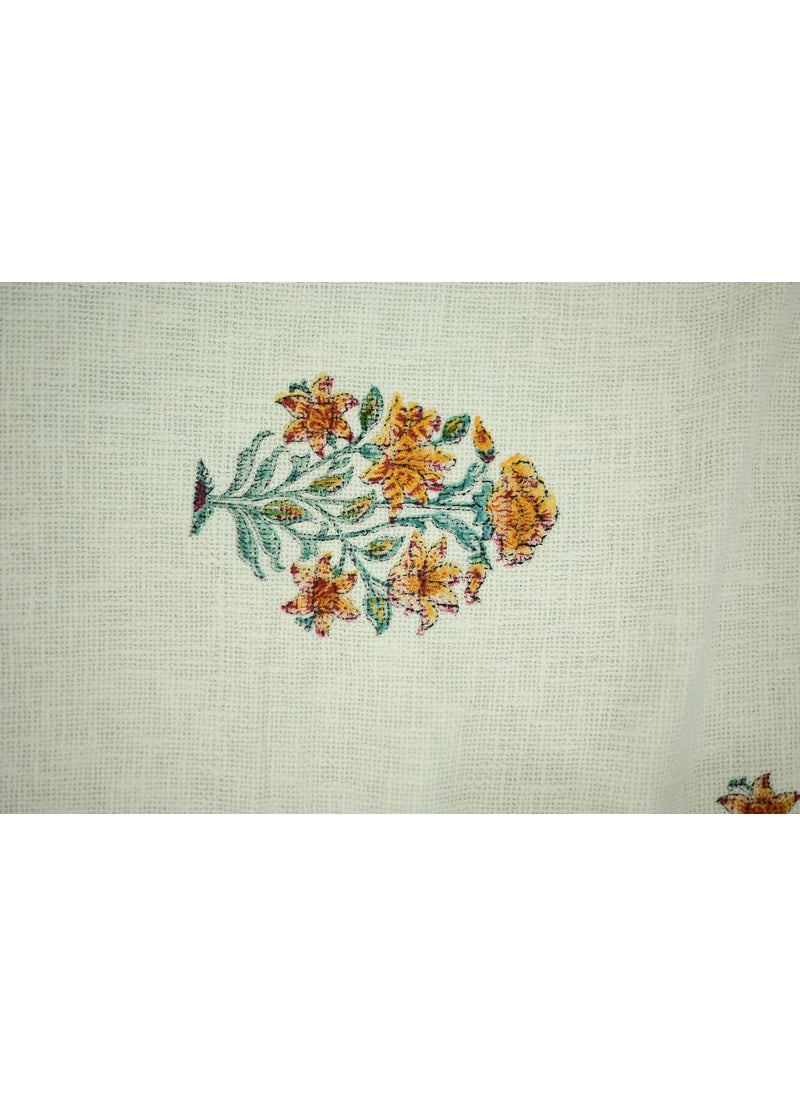 Paavni Decors Bloom Haven Orange Sofa Throw Orange Size 60 85 inches