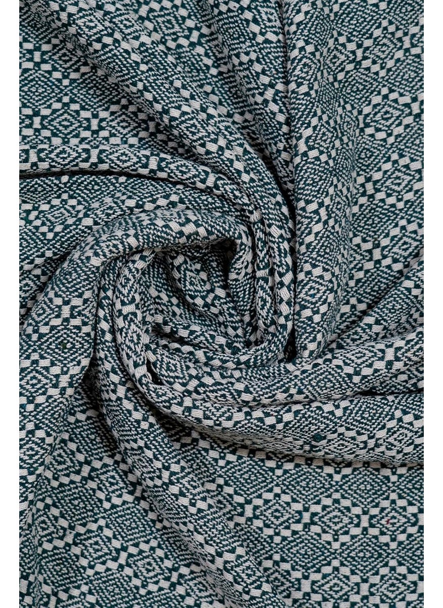 Ayuda Homes Olive Cotton Throw Blanket150x130 CM 50x60 in HandWoven Cotton Throw Elegant Cotton Blanket for Picnic Dates Home Dcor Green Pack of 1