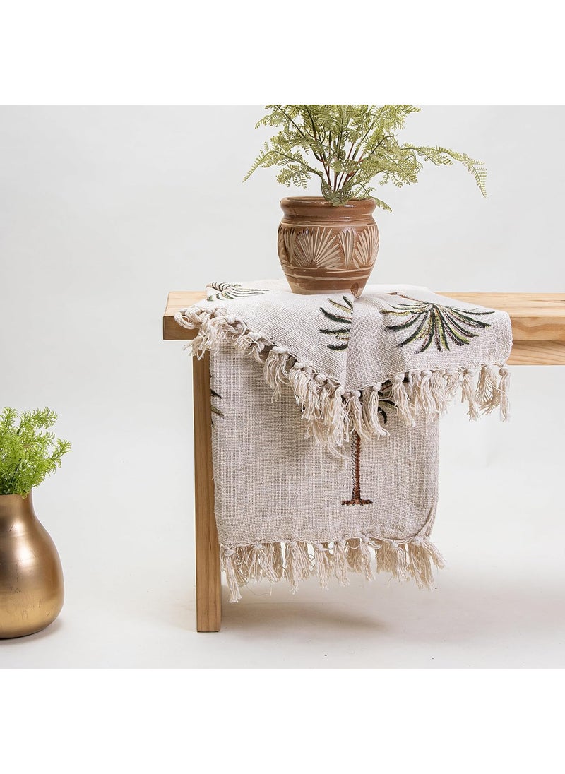 DMAASA Handmade Cotton Hand Block Floral Print Throw Blanket for Sofa Couch Sofa Car 50x60 Inches MultiColor_06