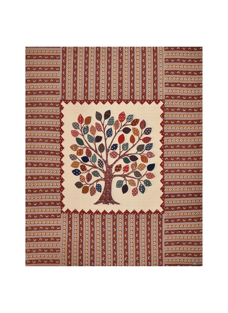 Nidhra Collections Tessuti Cotton Bedsheets with 2 Pillow Covers Soft Breathable Exceptionally Comfortable King Size XL