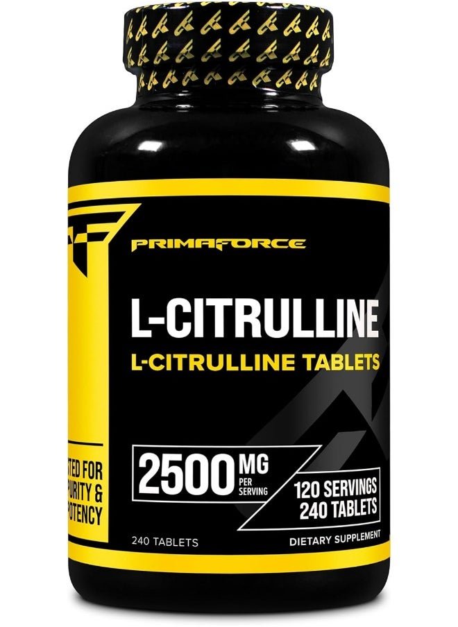 Primaforce L-Citrulline 2500mg, 240 Tablets, 120 Servings
