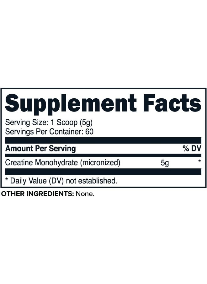 Primaforce Creatine Monohydrate Powder, 300 Grams - Micronized, Gluten Free, Non-GMO