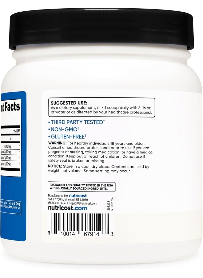 Bcaa Powder 2:1:1 (90 Servings, No Flavor Added) - Branched Chain Amino Acids