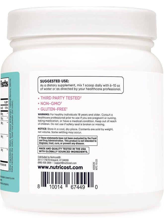 Creatine Monohydrate Powder For Women, Micronized, Peach Mango, 100 Servings - Vegetarian, Non-Gmo, Gluten Free