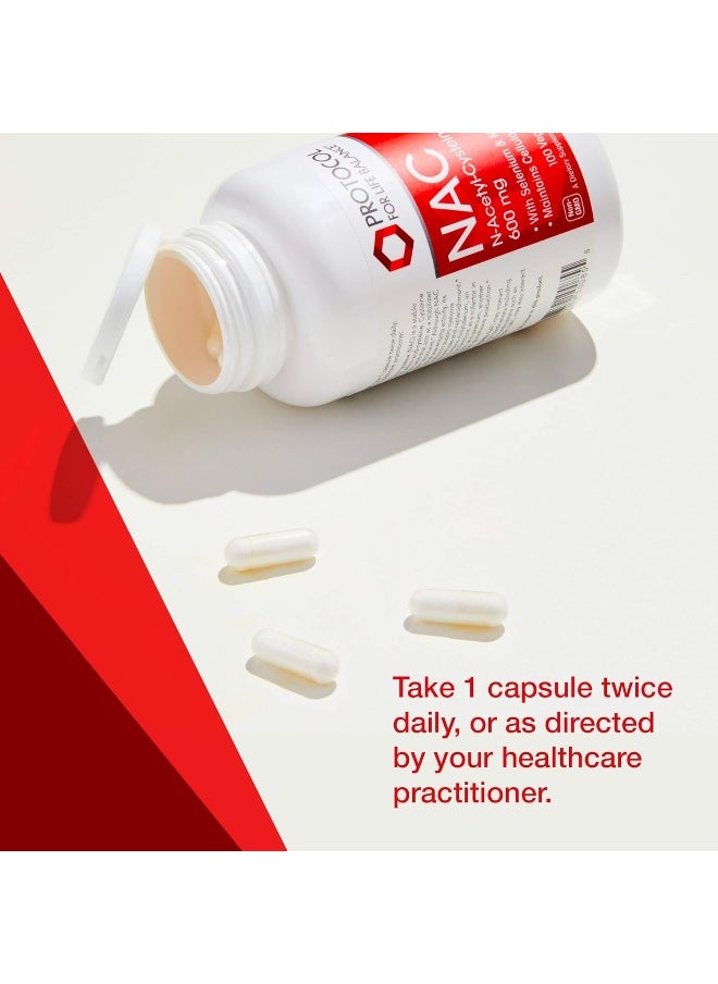 , Nac N-Acetyl-Cysteine, 600 Mg, 100 Veg Capsules