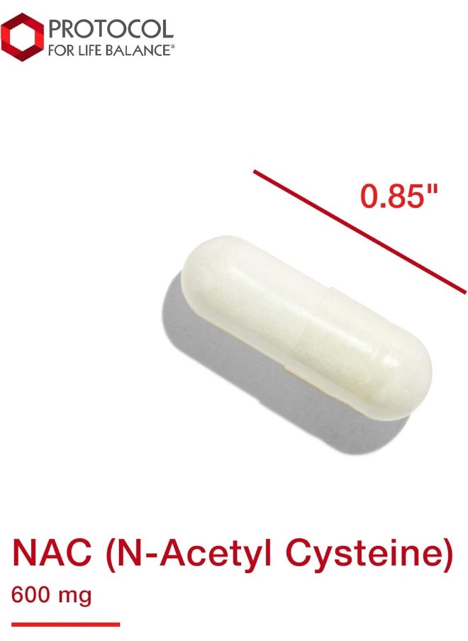 , Nac N-Acetyl-Cysteine, 600 Mg, 100 Veg Capsules