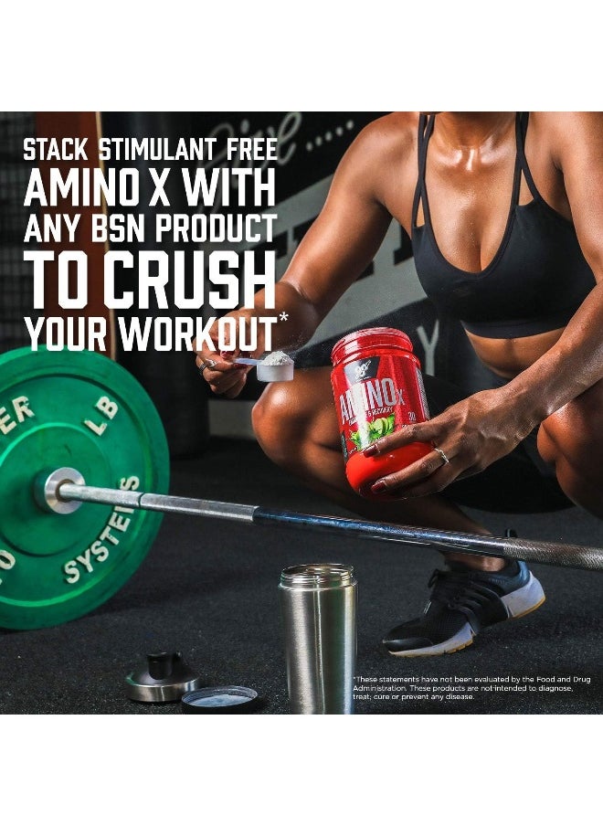 BSN AMINOx® Amino Energy Powder for Endurance And Recovery, Effervescent Instantized Amino Acids, Dietary Supplement - Grape, 435 Grams, 30 Servings