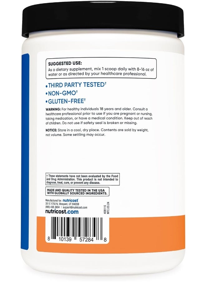 Nutricost BCAA + Hydration Powder (Peach Rings) 30 Servings - Branched Chain Amino Acids with Hydration Complex - Gluten-Free, Non-GMO