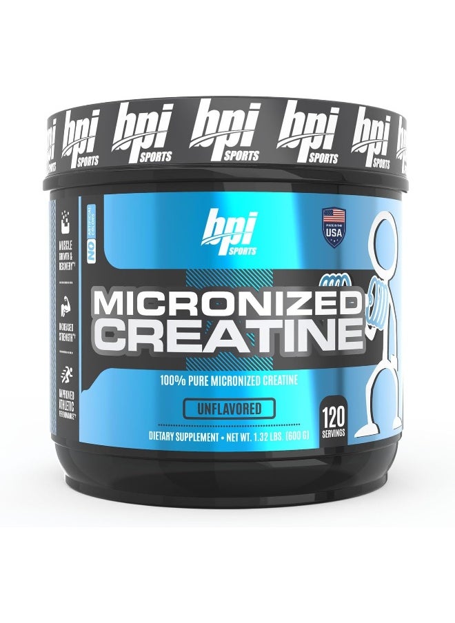 Micronized Creatine - Increase Strength - Reduce Fatigue - Lean Muscle Building - 100% Pure Creatine - Better Absorption - Supports Muscle Growth - Unflavored - 120 Servings - 21.16 Ounce