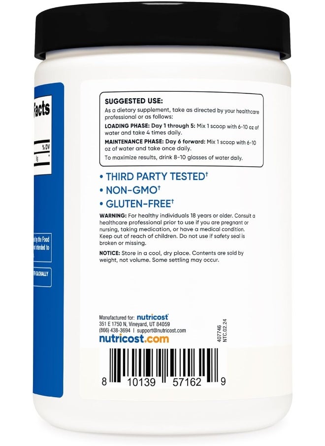 - Creatine Monohydrate - 100 Servings, 5000Mg Per Serv, 500G