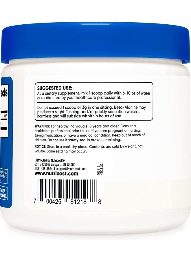 Beta Alanine Supplement Powder, 300G - 3G Per Serving