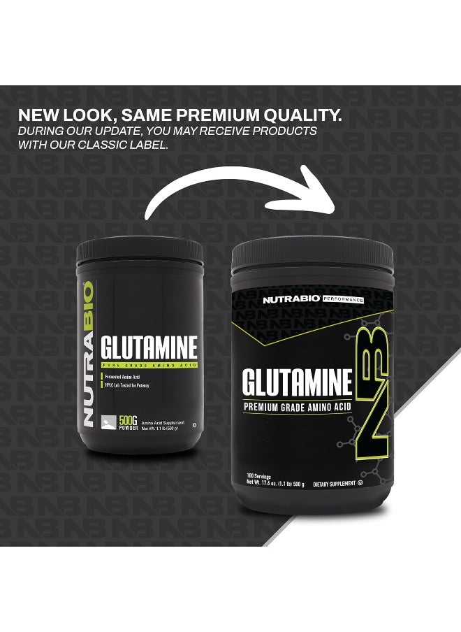 - Pure Glutamine Powder Raw Unflavored 1.1 Lb.