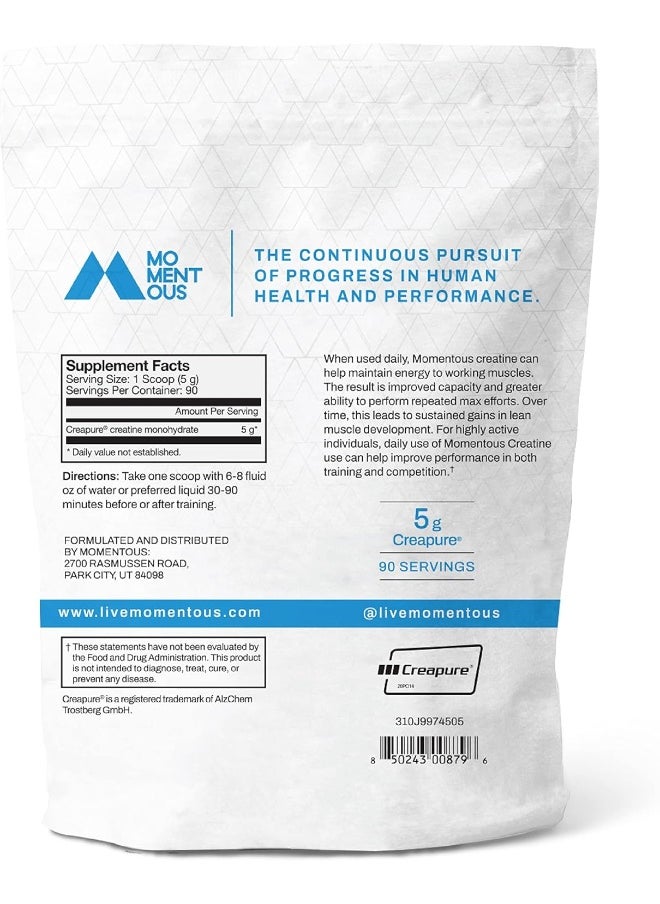 Creatine, Creapure Performance Creatine Monohydrate Powder (5 Grams Per Serving)