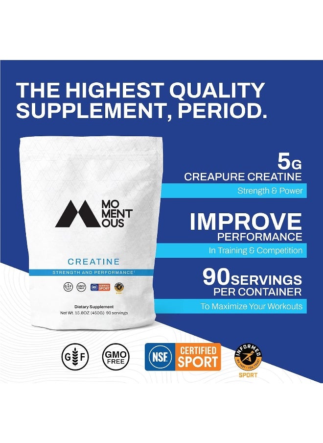 Creatine, Creapure Performance Creatine Monohydrate Powder (5 Grams Per Serving)