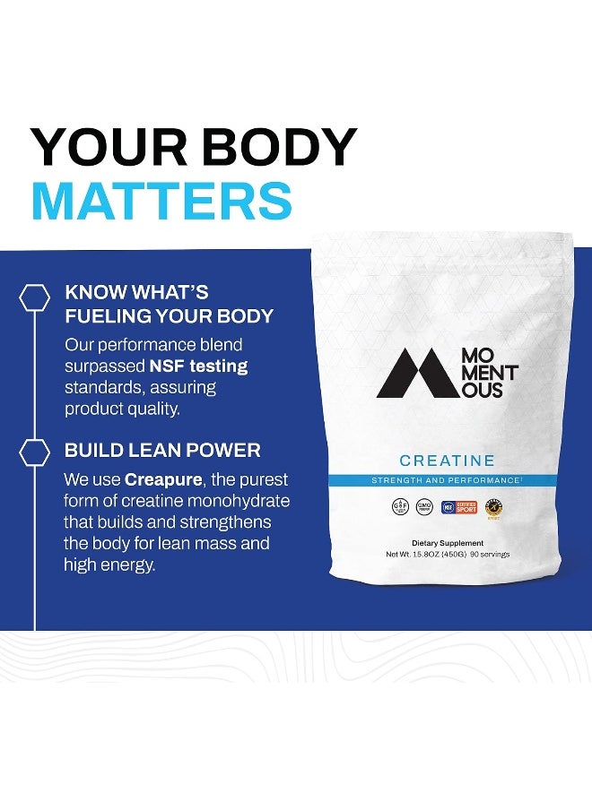 Creatine, Creapure Performance Creatine Monohydrate Powder (5 Grams Per Serving)