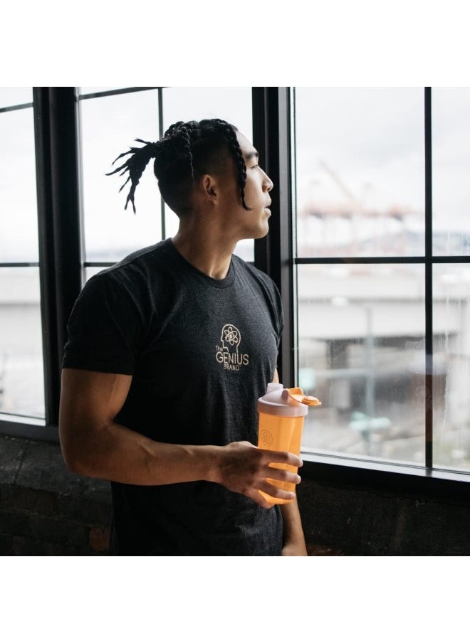 Genius L-Arginine Nitric Oxide Powder - Fermented L-Arginine Nutritional Supplements & Nitric Oxide Booster - Pre Workout, Natural Muscle Builder - 30 Servings, Lemon