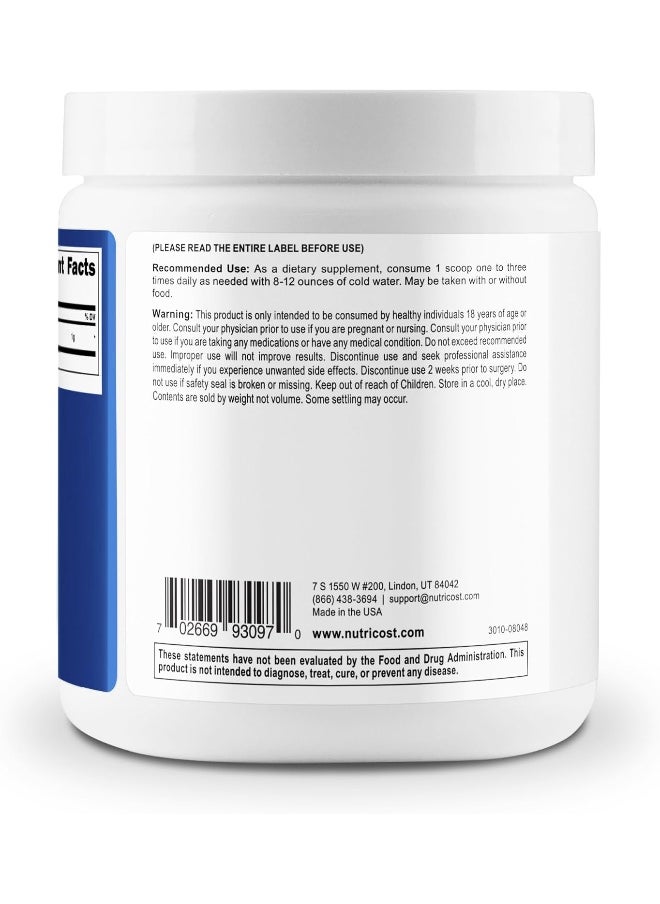 Acetyl L-Carnitine (Alcar) 250 Grams- 1G Per Serving - 250 Servings - Pure Acetyl L-Carnitine Powder