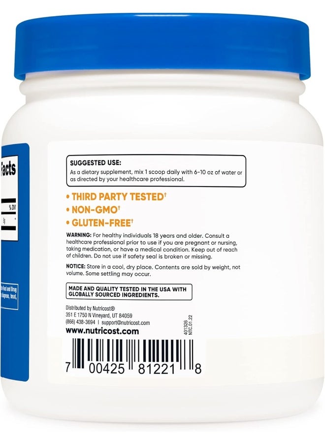 Cellusyn L-Glutamine Powder - 5000Mg Per Serving - 0.5Kg - 100 Servings