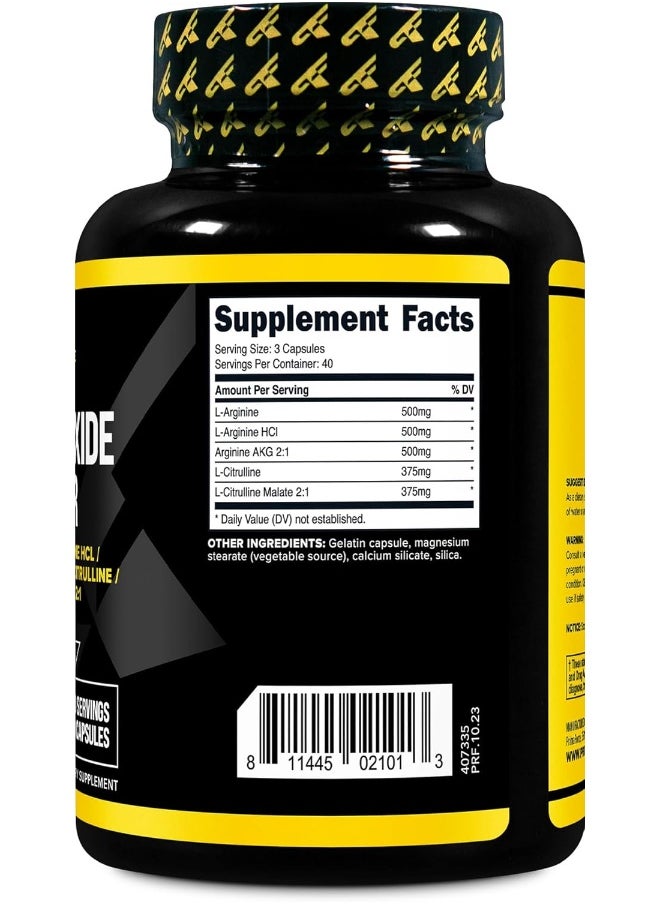 Nitric Oxide Booster (2,250Mg, 120 Capsules) - 40 Servings