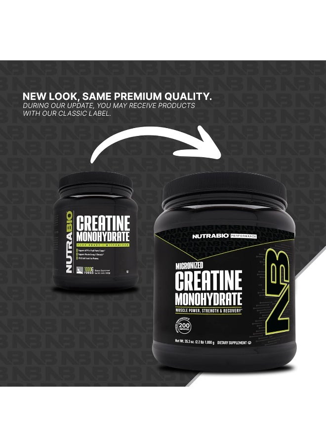 100% Pure Creatine Monohydrate (1000 Grammes) - Micronized, Unflavored, Hplc Tested