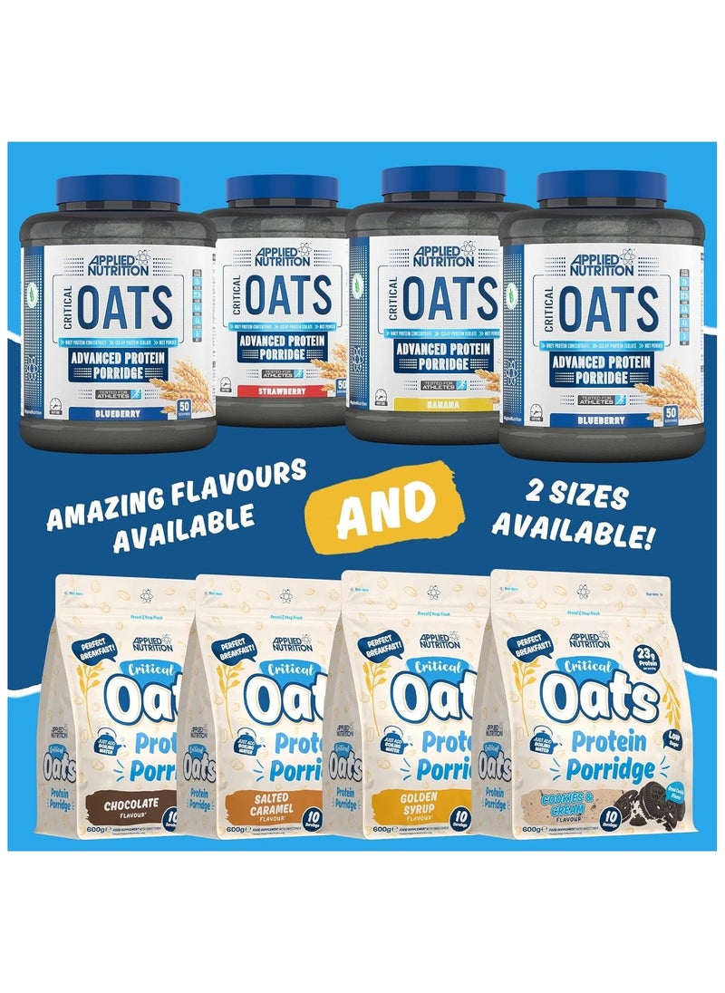 Critical Oats Advanced Protein Porridge  Whey Protein Powder Blend with Wholegrain Oats Golden Syrup 600 gm