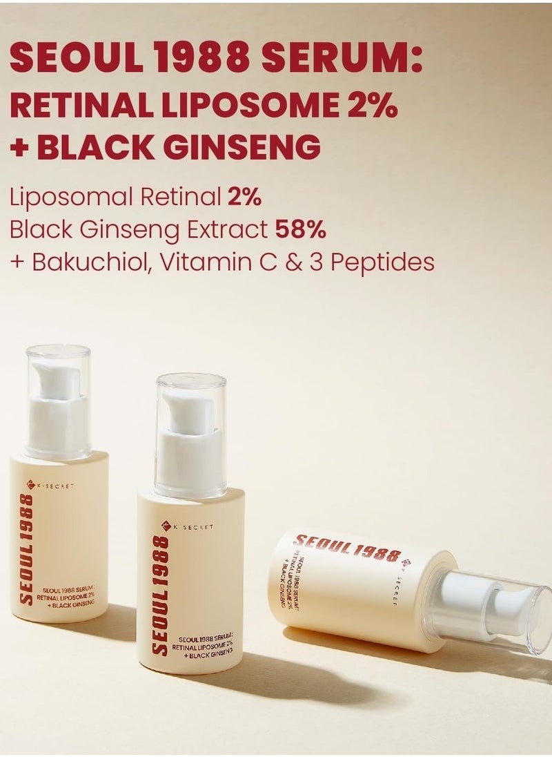 SEOUL 1988 Serum : Retinal Liposome 2% + Black Ginseng, 30ml