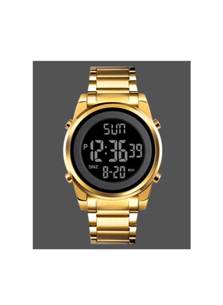Skmei Men's Stainless Steel Band Business Fashion Brand Gold Watch