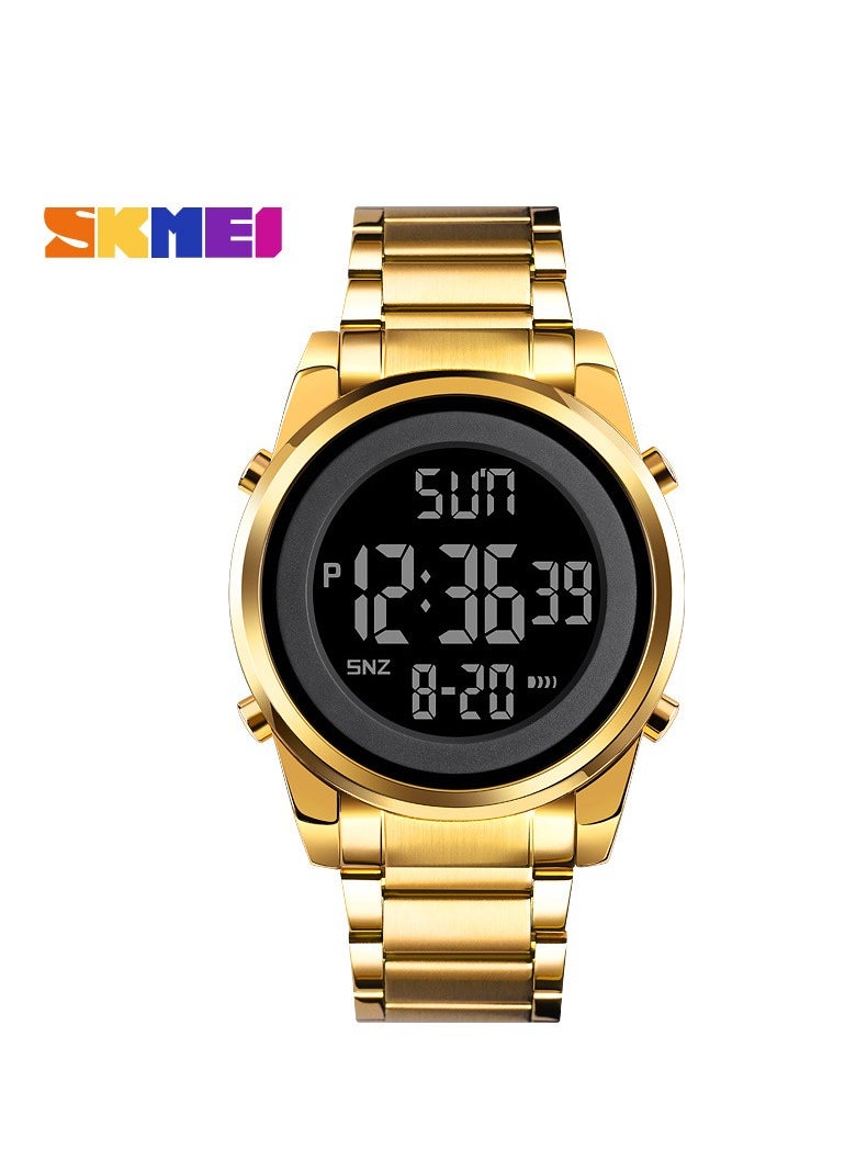 Skmei Men's Stainless Steel Band Business Fashion Brand Gold Watch