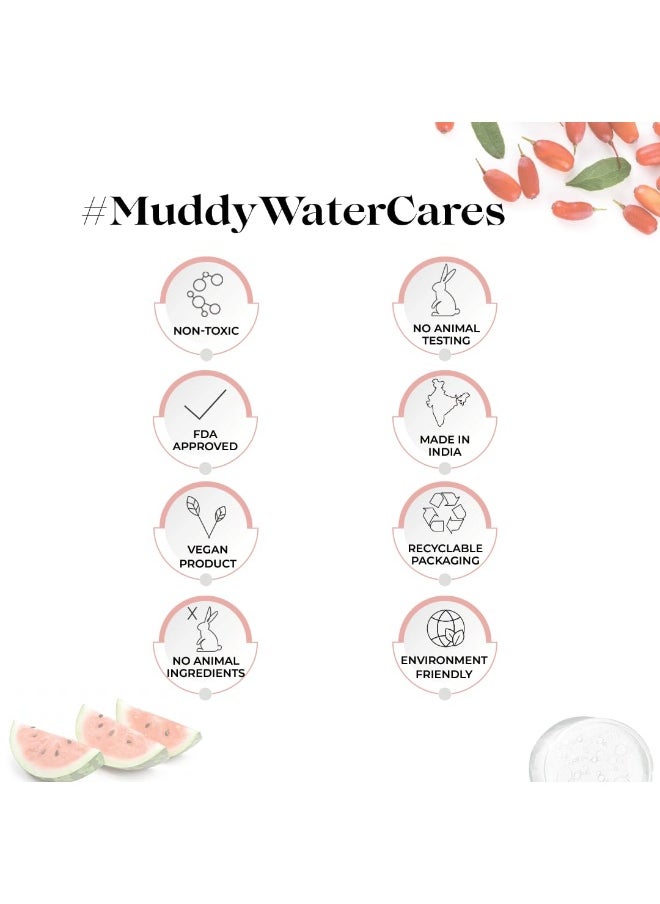 WATER COSMETICS Hyaluronic Acid Face Wash -100ml | Hydrating Cleanser with Watermelon & Goji Berry for Unisex |Reduces Inflammation & Redness |Gentle, Sulphate-Free, Suitable for All Skin Types