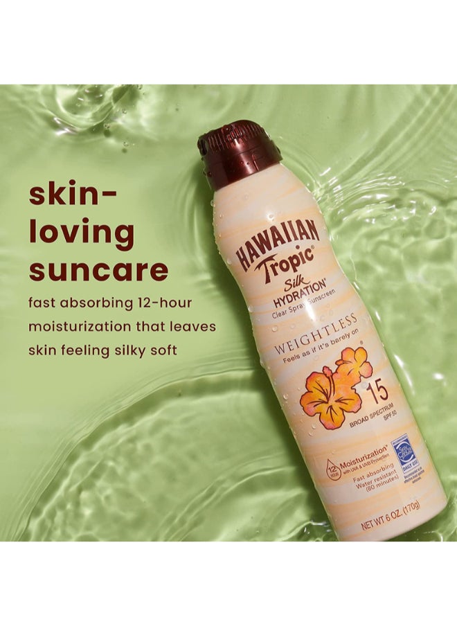 Silk Hydration Weightless Continous Spray Sunscreen SPF 15 170g