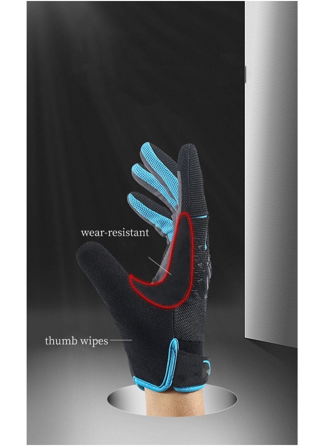 Winter Thermal Full Finger Cycling Gloves Touchscreen for Men Women Ideal for Biking Camping Running