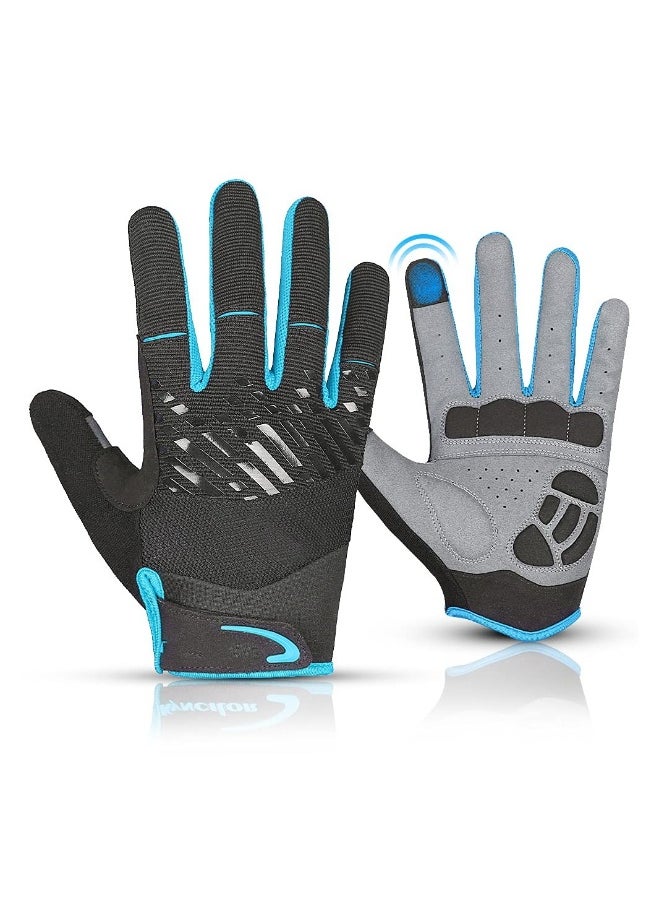 Winter Thermal Full Finger Cycling Gloves Touchscreen for Men Women Ideal for Biking Camping Running