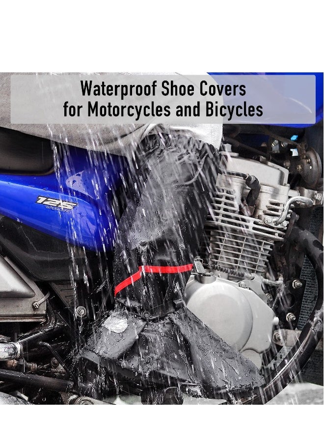 Waterproof Shoe Covers Reusable Foldable Rain Boot Shoe Cover Overshoes Non-Slip Reusable Rain Gear for Men Women XXL