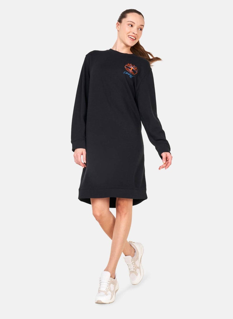 Women's Check-Logo Crewneck Dress