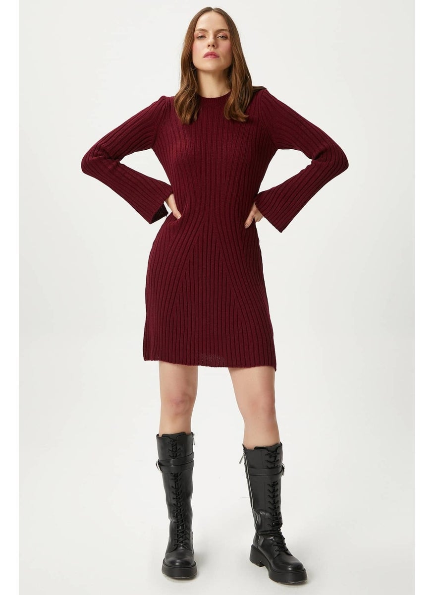 Women Laila Burgundy Knit Dress