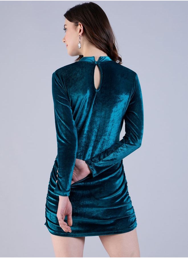 Women Fitted Party Wear Solid Bodycon Dress
