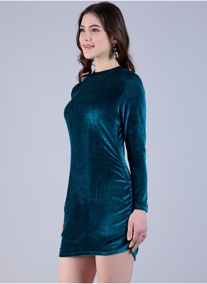 Women Fitted Party Wear Solid Bodycon Dress