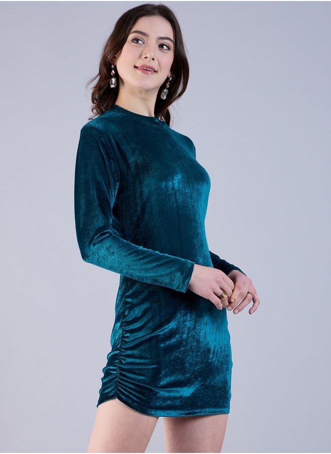 Women Fitted Party Wear Solid Bodycon Dress